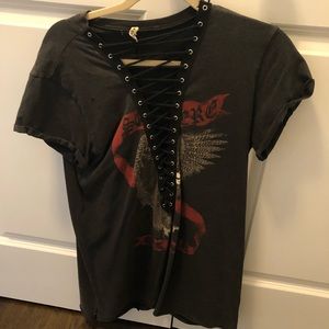 LF lace up T-shirt